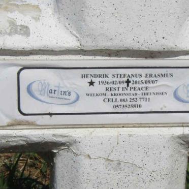 ERASMUS Hendrik Stefanus 1936-2015