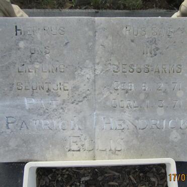 ELLIS Patrick Hendrick 1971-1971