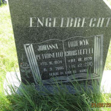ENGELBRECHT Lodewyk Christeffel 1929-2010 &amp; Johanna Petronello 1934-2005