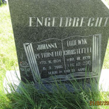 ENGELBRECHT Lodewyk Christeffel 1929-2010 &amp; Johanna Petronello 1934-2005