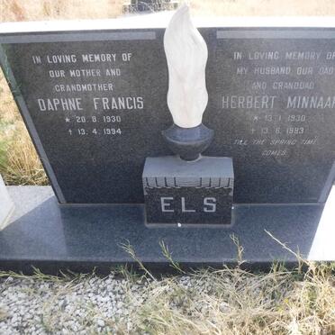 ELS Herbert Minnaar 1930-1983 &amp; Daphne Francis 1930-1994