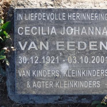 EEDEN Cecilia Johanna, van 1921-2001