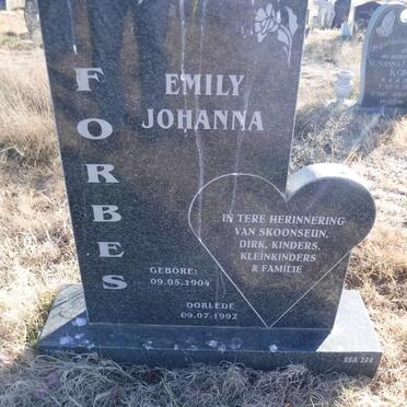FORBES Emily Johanna 1904-1992