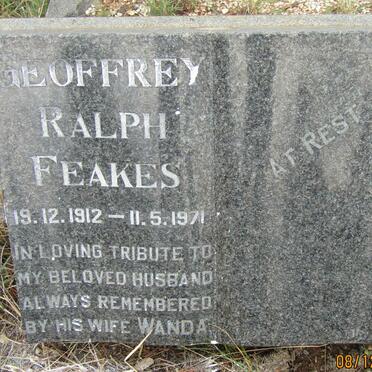 FEAKES Geoffrey Ralph 1912-1971