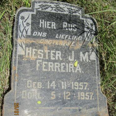 FERREIRA Hester J.M. 1957-1957