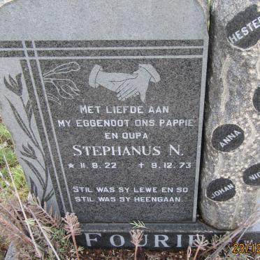 FOURIE Stephanus N. 1922-1973