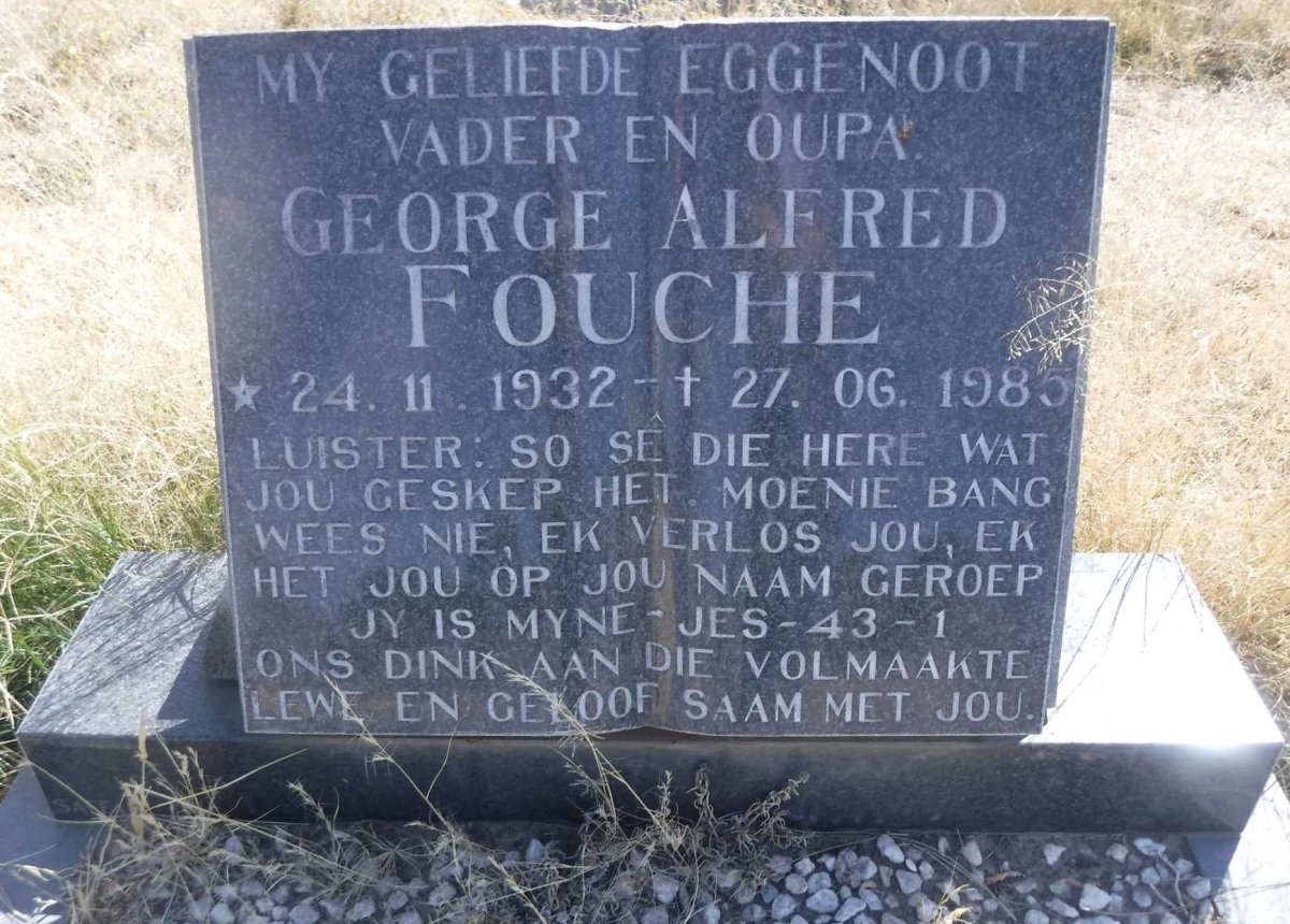 FOUCHE George Alfred 1932-1985