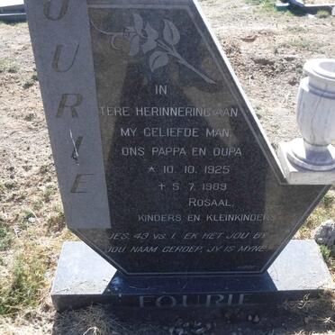 FOURIE Jurie 1925-1989