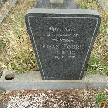 FOURIE Susan 1937-1972