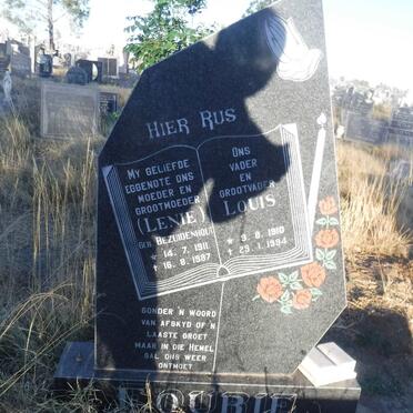 FOURIE Louis 1910-1994 &amp; Lenie BEZUIDENHOUT 1911-1987