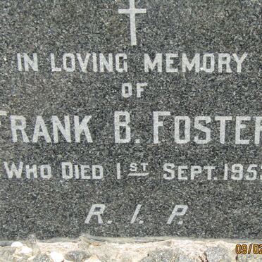 FOSTER Frank B. -1953