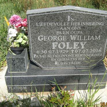 FOLEY George William 1929-2016