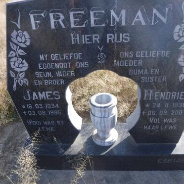 FREEMAN James 1934-1995 &amp; Hendrien 1936-2007