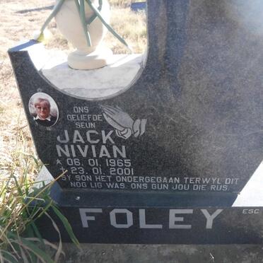 FOLEY Jack Nivian 1965-2001