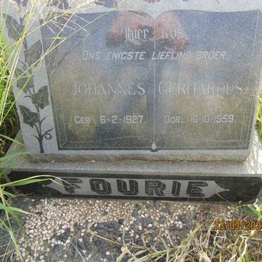 FOURIE Johannes Gerhardus 1927-1959