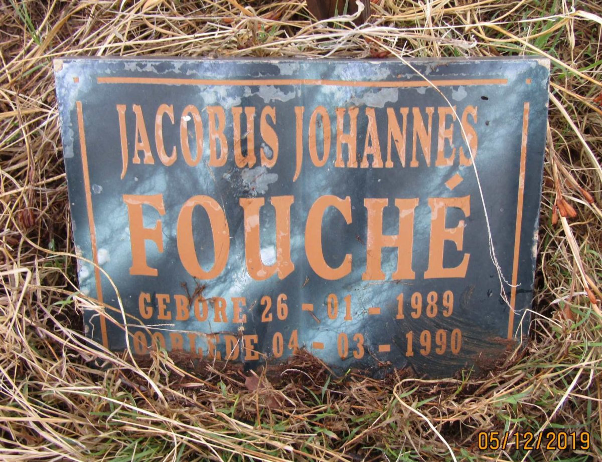 FOUCHÉ Jacobus Johannes 1989-1990