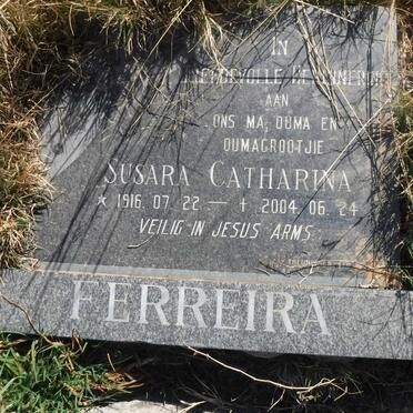 FERREIRA Susara Catharina 1916-2004