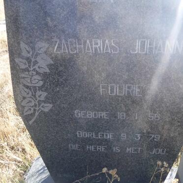 FOURIE Zacharias Johannes 1956-1979