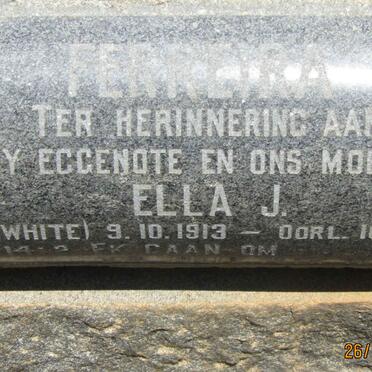 FERREIRA Ella J. nee WHITE 1913-1966