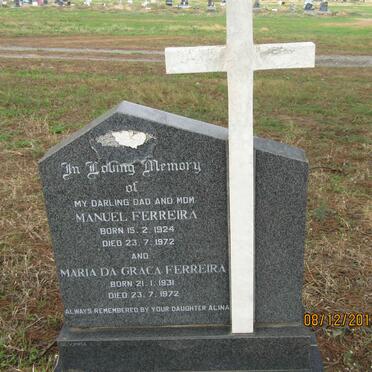FERREIRA Manuel 1924-1972 &amp; Maria Da Graca 1931-1972