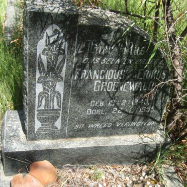GROENEWALD Francious Erikus 1943-1955
