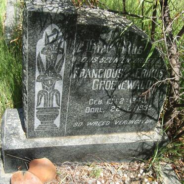 GROENEWALD Francious Erikus 1943-1955