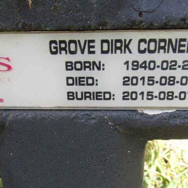 GROVE Dirk Corneluis 1940-2015