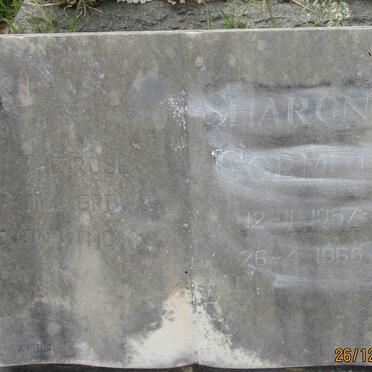 GORMELEY Sharon 1957-1968