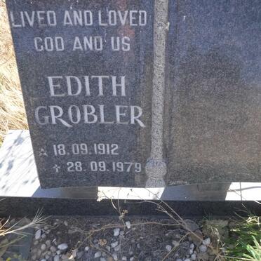 GROBLER Edith 1912-1979