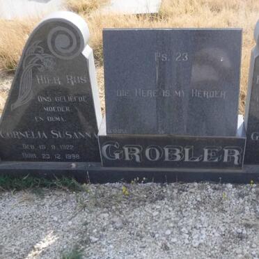 GROBLER Gert Johannes 1925-1982 &amp; Cornelia Susanna 1922-1998
