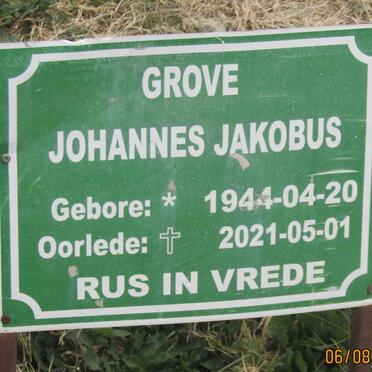 GROVE Johannes Jacobus 1944-2021