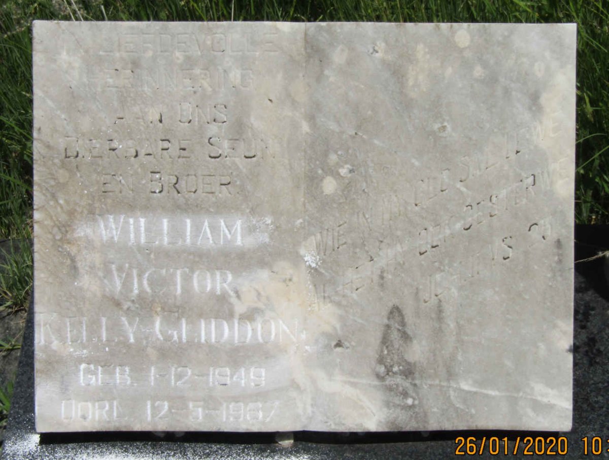 GLIDDON William Victor, KELLY 1949-1967