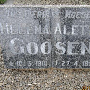 GOOSEN Helena Aletta 1918-1994