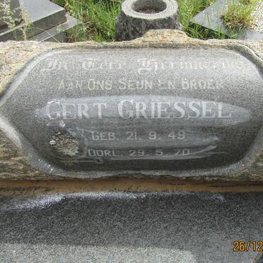 GRIESSEL Gert 1949-1970