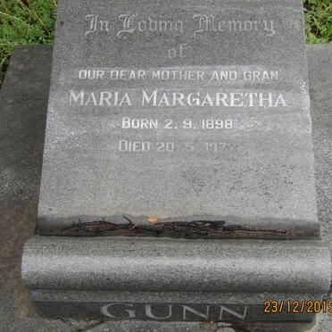 GUNN Maria Margaretha 1898-1972