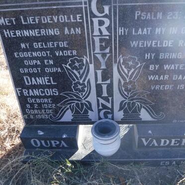 GREYLING Daniel Francois 1922-1993