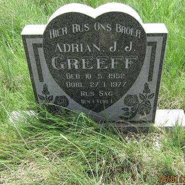 GREEFF Adrian J.J. 1952-1977