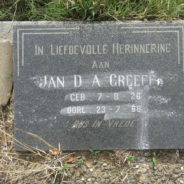 GREEFF Jan D.A. 1926-1968