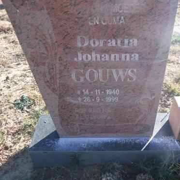GOUWS Doratia Johanna 1940-1999