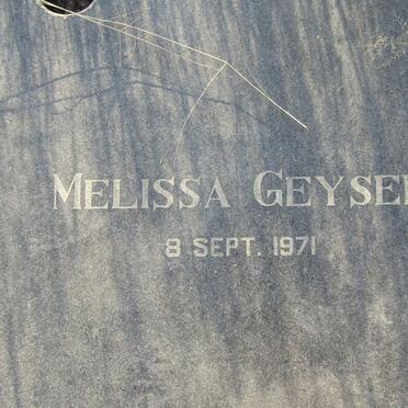 GEYSER Melissa -1971