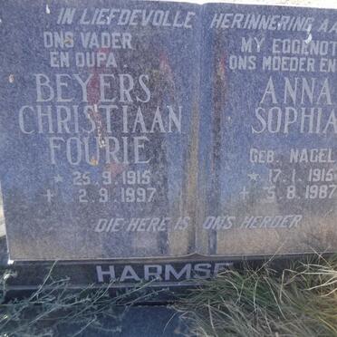 HARMSE Beyers Christiaan Fourie 1915-1997 &amp; Anna Sophia NAGEL 1915-1987