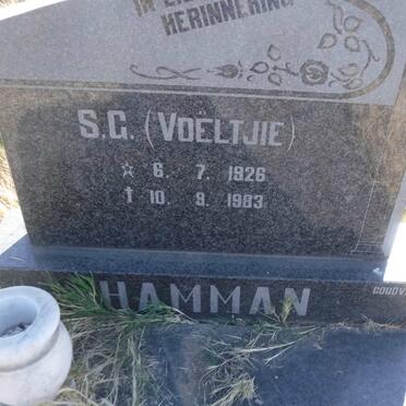 HAMMAN S.G. 1926-1983