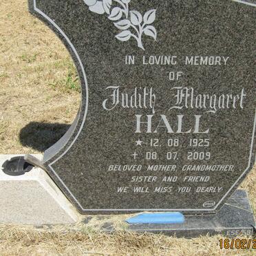 HALL Judith Margaret 1925-2009