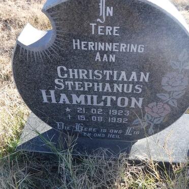 HAMILTON Christiaan Stephanus 1923-1992