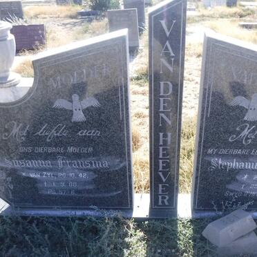 HEEVER Stephanus Gerhardus 1943-1987 &amp; Susanna Fransina VAN ZYL 1942-1988