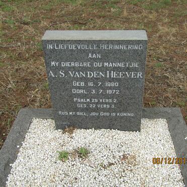 HEEVER A. S., van den 1880-1972