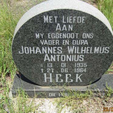 HEEK Johannes Wilhelmus Antonius 1935-1964