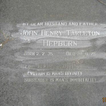 HEPBURN John Henry Tarleton 1935-1976