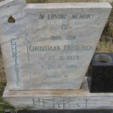 HERBST Christiaan Frederick 1979-1980