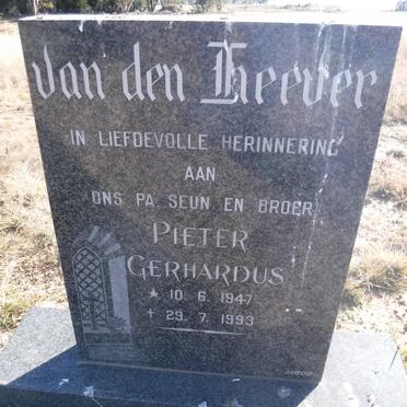 HEEVER Pieter Gerhardus, van den 1947-1993